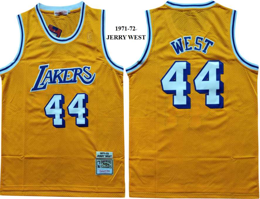 Lakers 44 Jerry West Yellow 1971-72 Hardwood Classics Jersey,We sell and wholesale Lakers 44 Jerry West Yellow 1971-72 Hardwood Classics Jersey on line form chian!